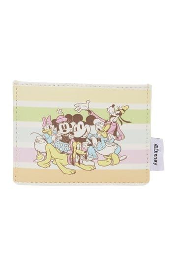 Disney by Loungefly Cardholder Mickey and Friends Rainbow Stripes