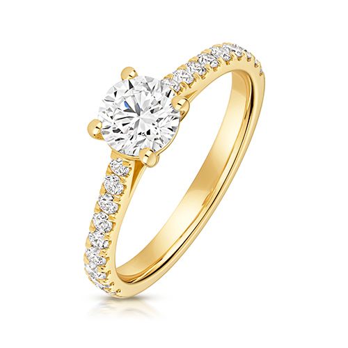 LAB GROWN DIAMOND SOLITAIRE IN 9CT GOLD. 0.75ct