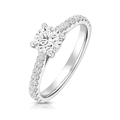 LAB GROWN DIAMOND SOLITAIRE IN 9CT WHITE GOLD 0.75ct