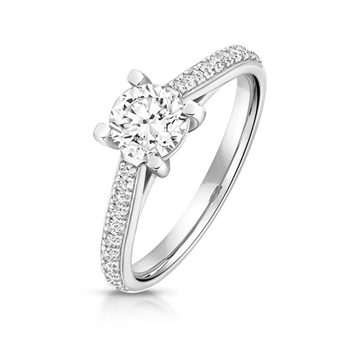 LAB GROWN DIAMOND SOLITAIRE IN 9CT WHITE GOLD 0.75CT