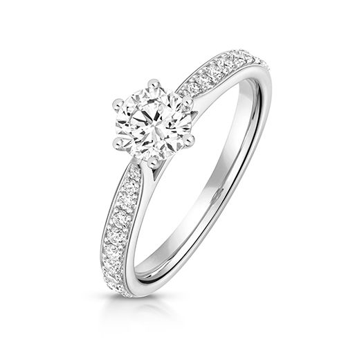 LAB GROWN DIAMOND SOLITAIRE IN 9CT WHITE GOLD 0.75CT