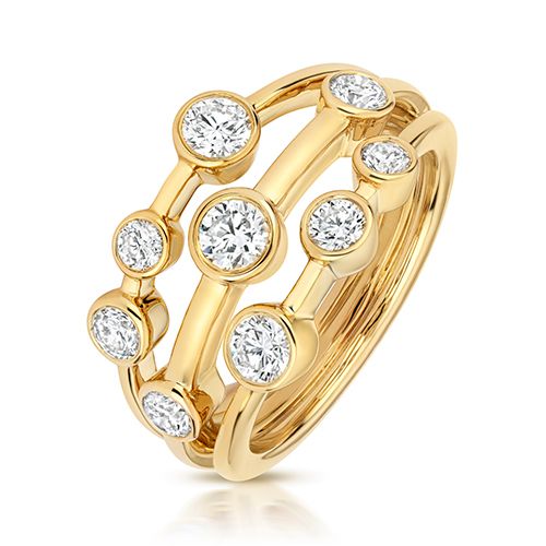 1.0CT LAB GROWN DIAMOND RUBOVER RING IN 9CT GOLD