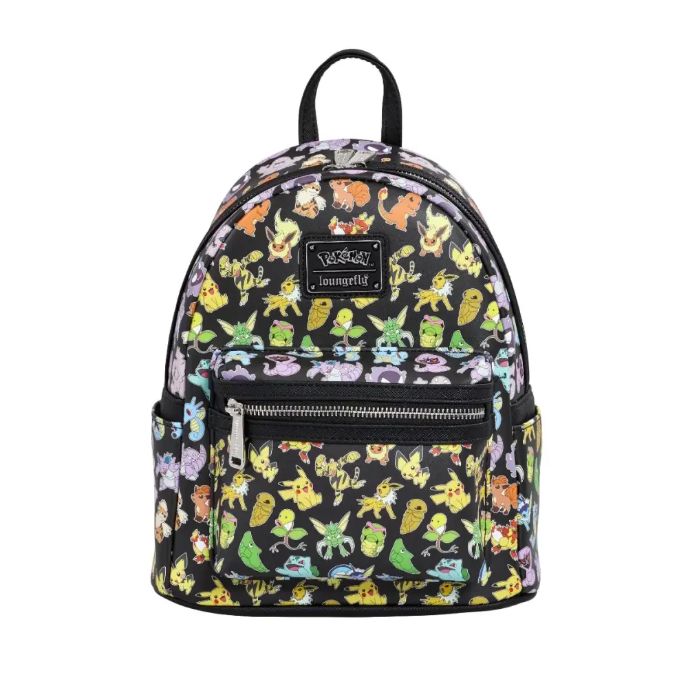 Loungefly Pokemon Multi Character AOP Mini Backpack