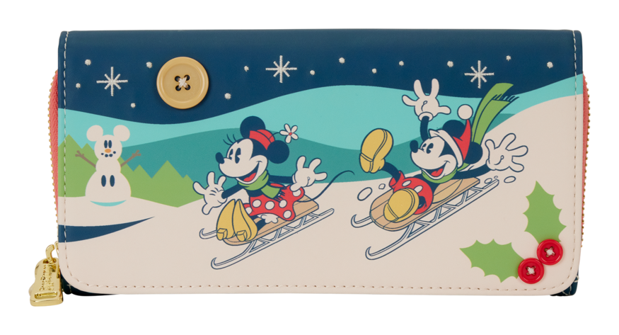 Loungefly - Mickey & Minnie Holiday Flap Wallet