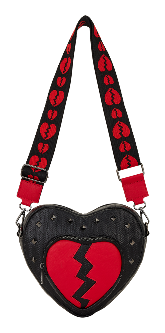 Loungefly - Figural Broken Heart Crossbody Bag