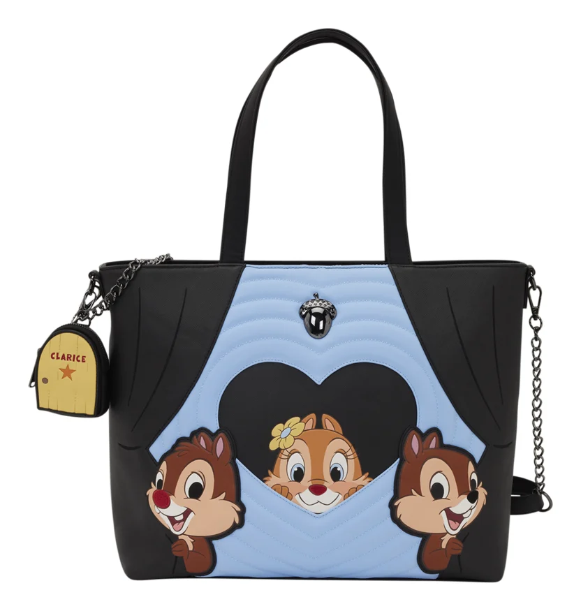 Loungefly - Disney Chip 'n' Dale Two Chips & Miss Tote Bag with Coin Bag