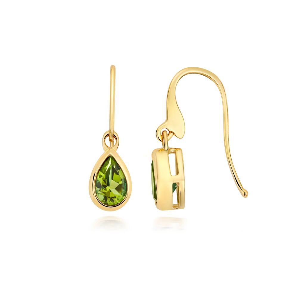 9CT PERIDOT DROP EARRINGS