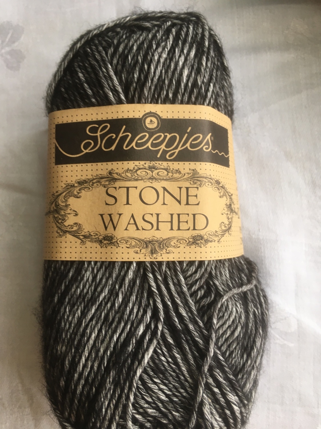 Scheepjes Stone Washed Yarn - 803 Black Onyx