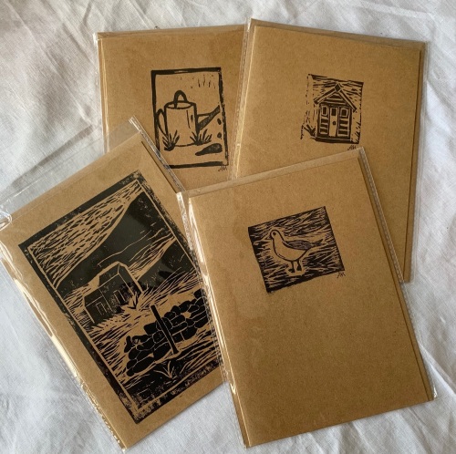 Aly Hall Lino prints