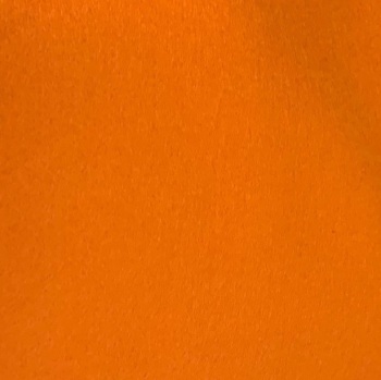Medium sized Wool Felt piece  - carrot orange
