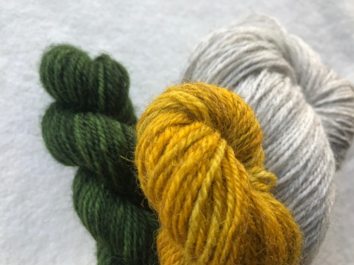               YELLOW Lucky Sunflower Mitts Kit in gorgeous Exmoor Sock Yarn