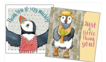                      *NEW* Thank You      Woolly Puffins Mini Card Pack