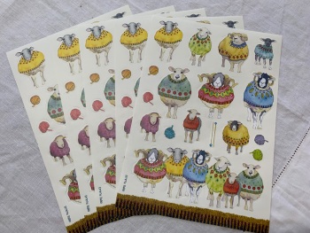 Sheep in Sweaters Sticker Sheets x 5