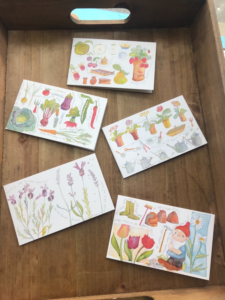 Pack of 10 Gardening notecards with envelopes