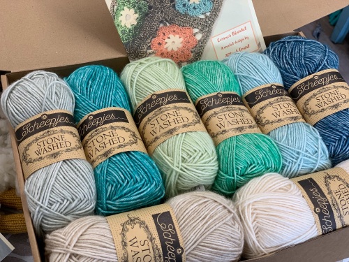 Cosmos Blanket Kit - Sea Shades #2 (Sandy Main Colour)
