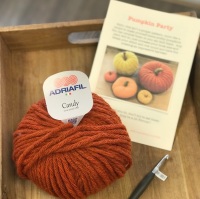 Giant Pumpkin Crochet kit - burnt orange