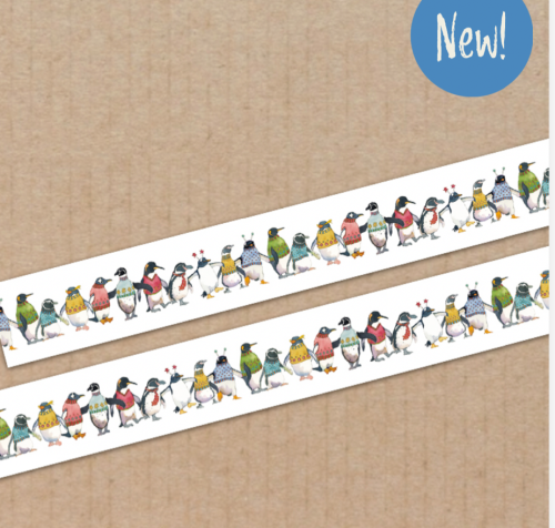*New* Penguins in Pullovers  15mm washi tape