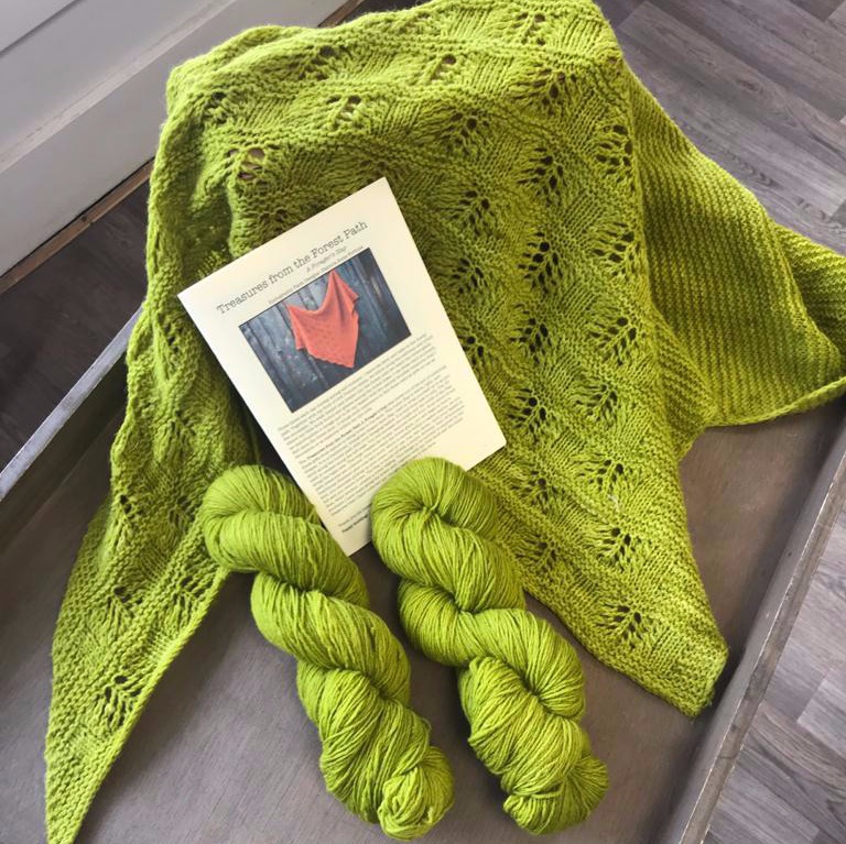 New Leaf Treasures from the Forest Path shawl kit
