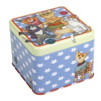 Kittens in Mittens Square Tin