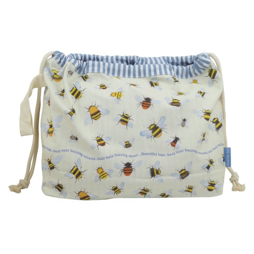      Bees drawstring Project bag 