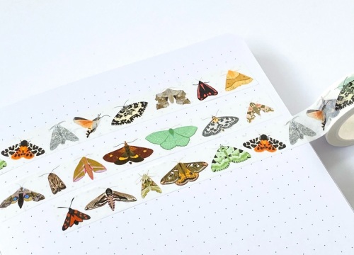 British Moths Washi Tape