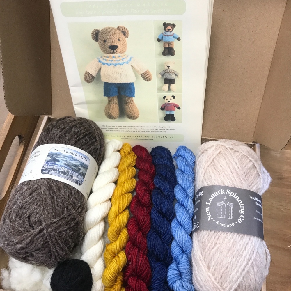 New Bear  in a Jumper Kit - New Lanark DK