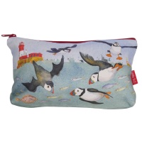   **NEW** Diving Puffins Zipped Pouch/Project bag 