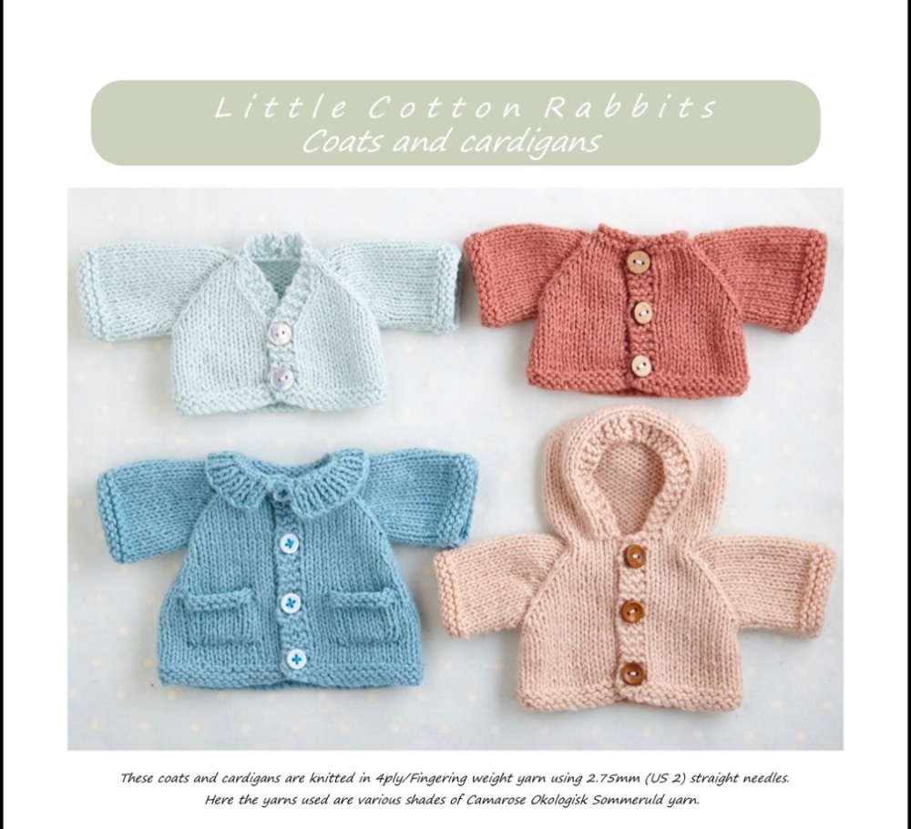 *New* Coats and Cardigans pattern for ORIGINAL 9” animals