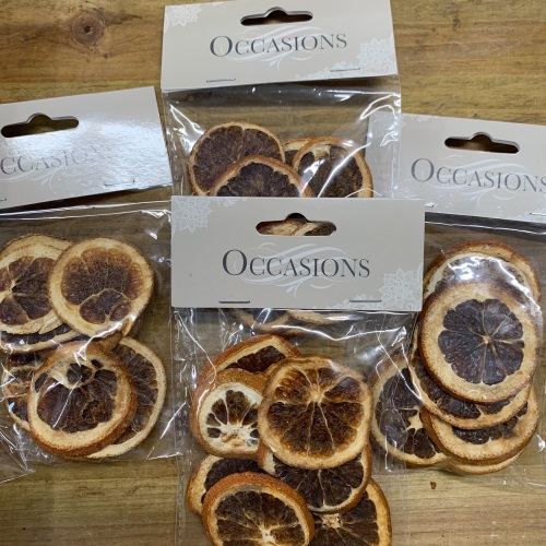 Pack of 10 dried orange slices