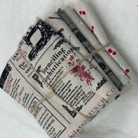 £8 Patchwork Fabric De-Stash bundles - Linen type fabrics