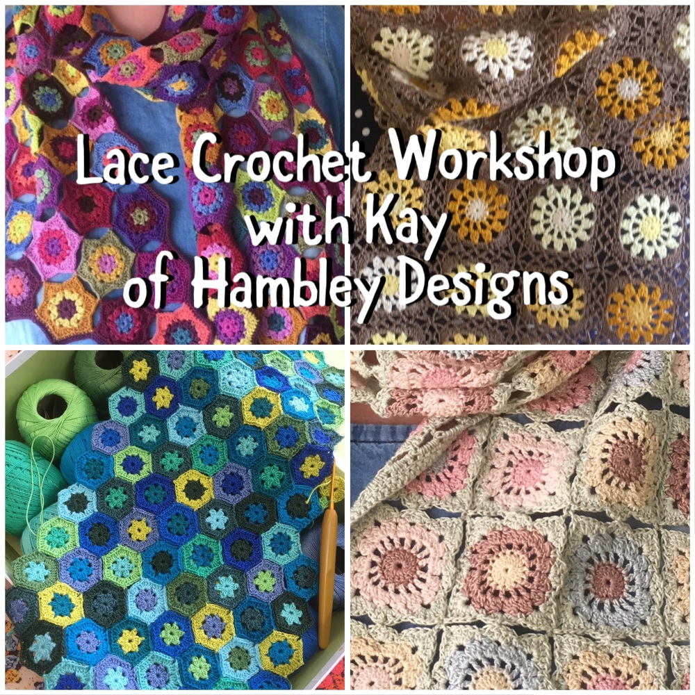 8 Lace Crochet Scarf Workshop with Kay of Hambley Designs - Friday 21st Oct