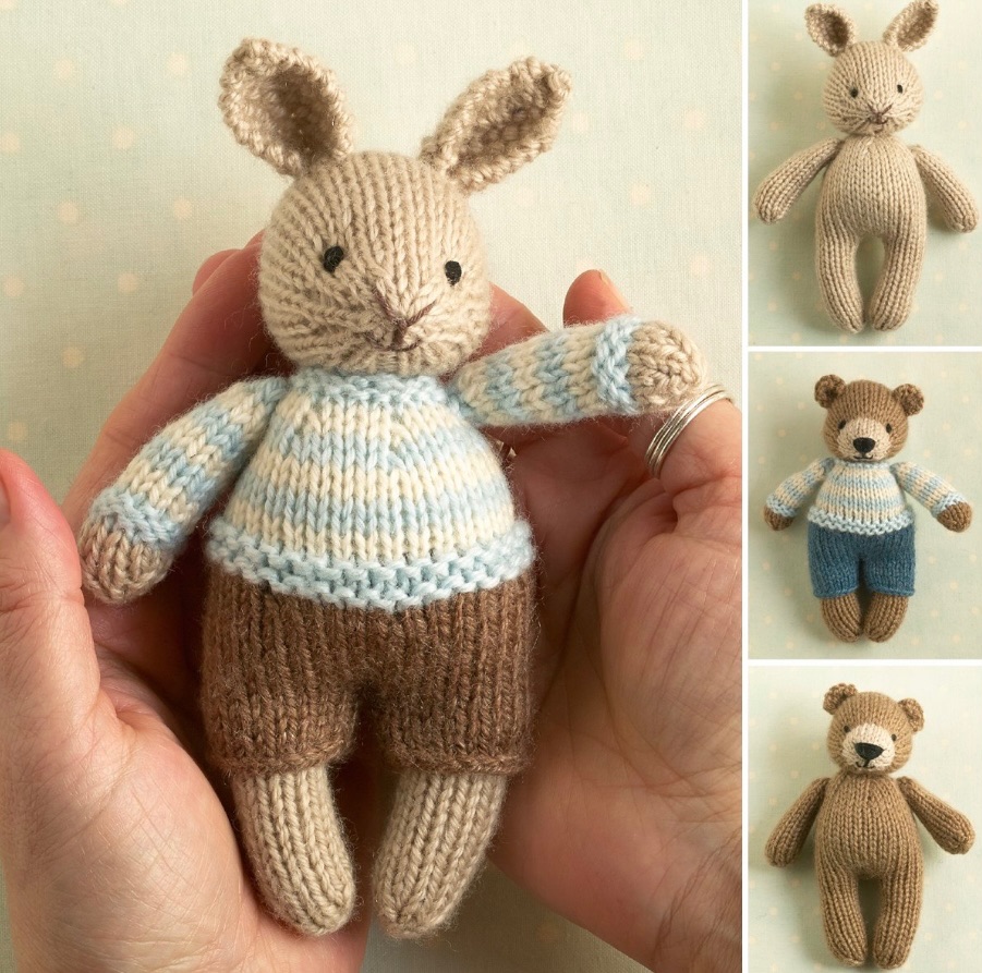 *****NEW***** Mini Mix & Match Bunny in a jumper kit with handyed DK Merino
