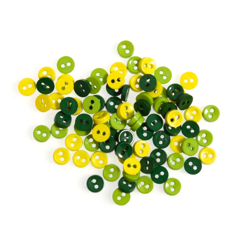 Diddy little buttons - Greens