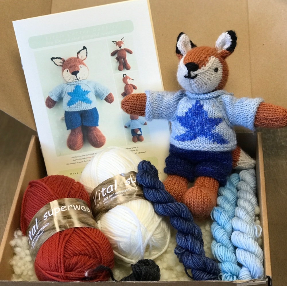 New Fox in a Jumper Kit - superwash wool