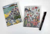 ***New*** 2 Angie Lewin Pocket Notebooks - Details from 'Pebble Shore' & 'Lichen and Thrift'