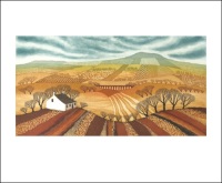 ***New*** Shepherd's Cottage Etching by Rebecca Vincent blank card