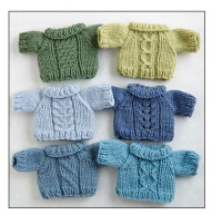 *New*  Small Panelled Sweaters Pattern booklet for 7 inch animals