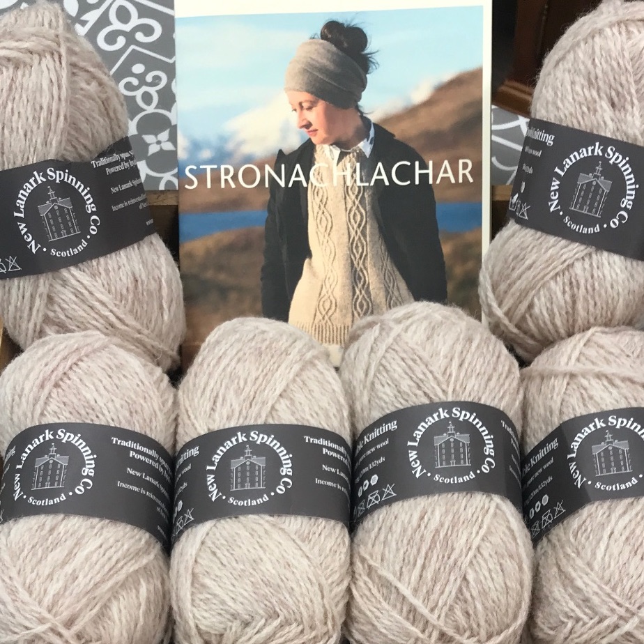 Stronachlachar T in Un-dyed New Lanark DK - NEW NATURAL - up to size 52"