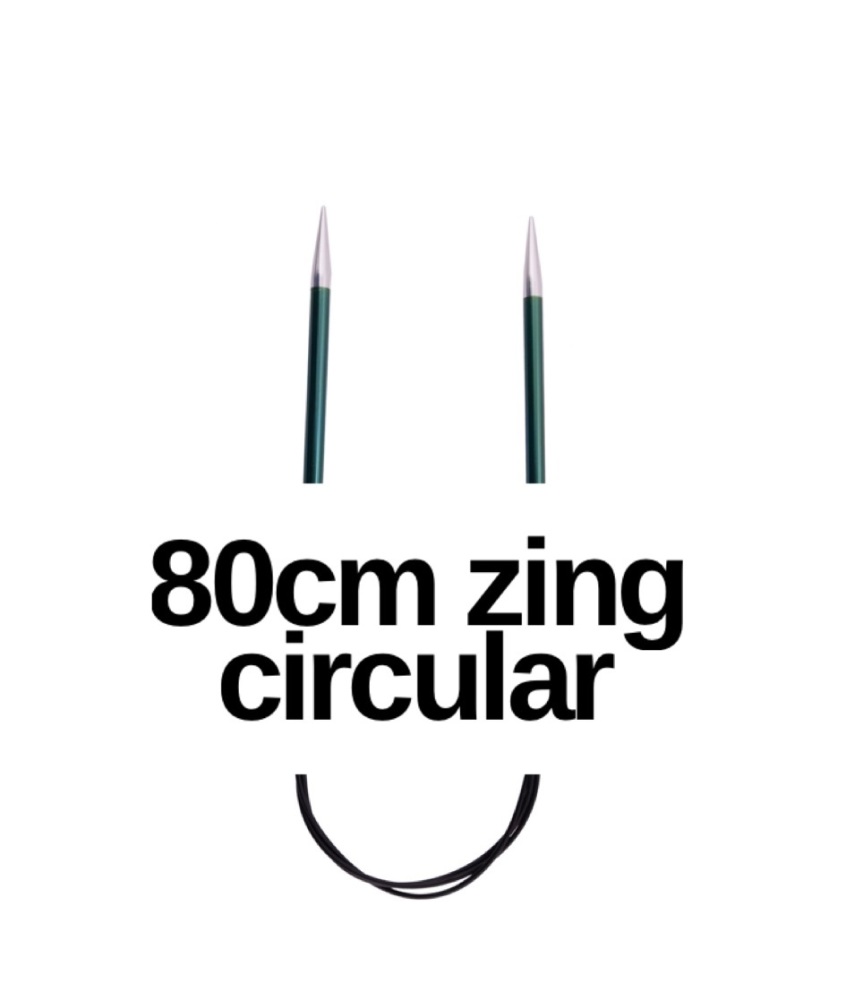Knit Pro Zing Circular Needles 80cm