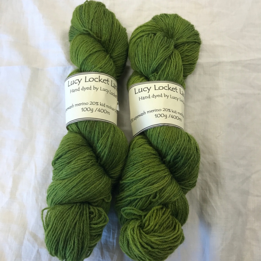 4ply Merino/mohair/nylon blend - Fresh Cut Grass