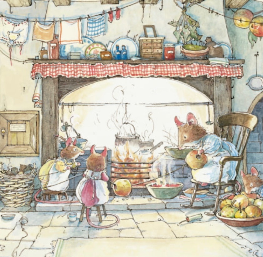 ***NEW*** Brambly Hedge Card - Kitchen At Crabapple Cottage