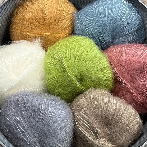 ***New*** Hjertegarn Silk Kid Mohair Lace 25g