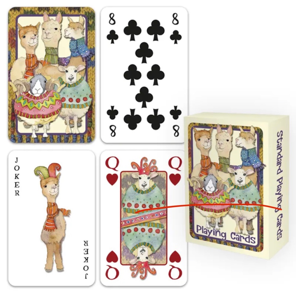 **NEW** Woolly Sheep & Alpacas Playing Cards
