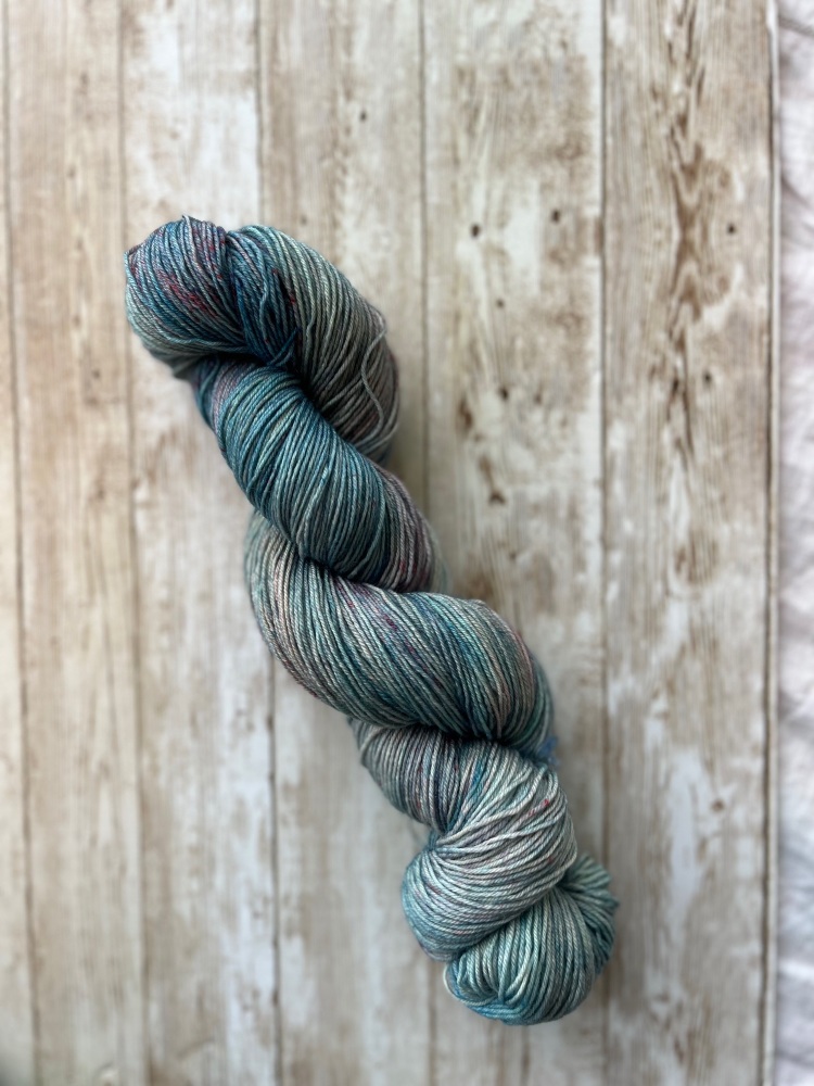 4ply 75% Blue Faced Leicester / 25% Nylon - Speckles - Teal