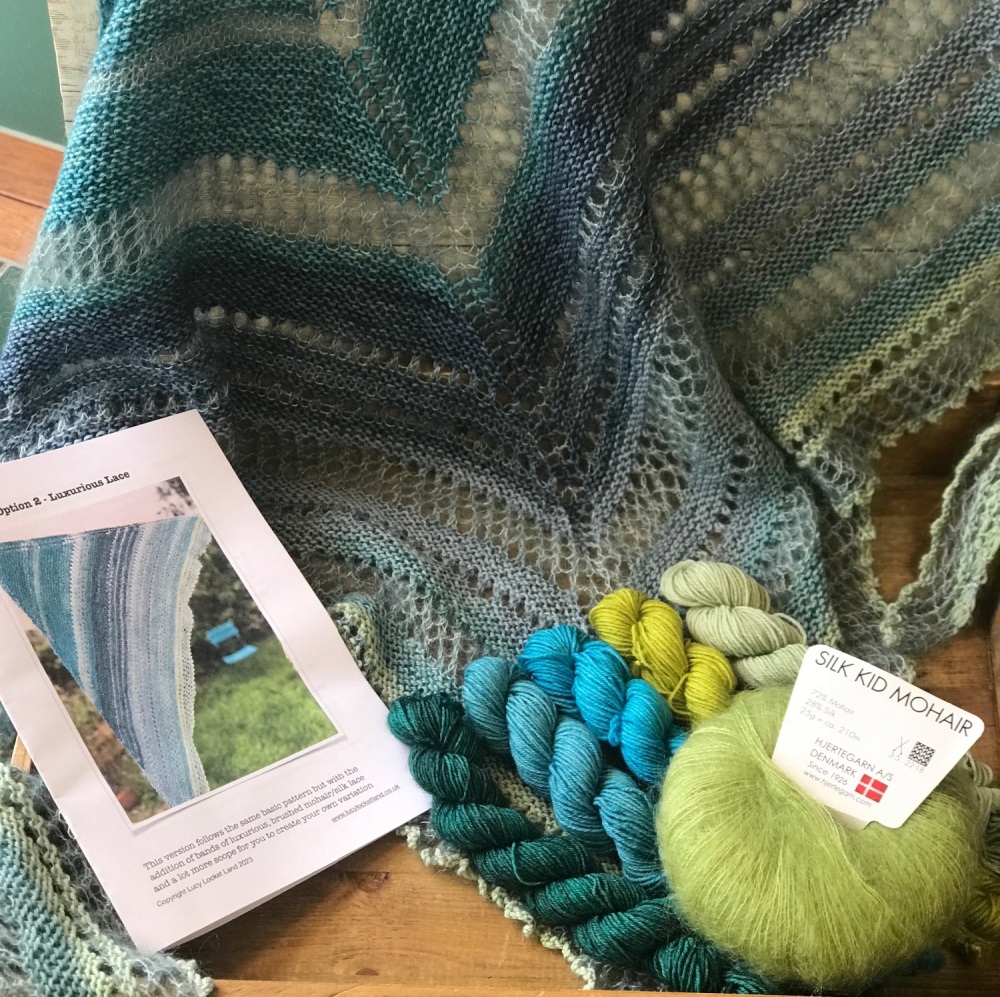 Luxurious Lace Eyelet Shawl - Bright Days