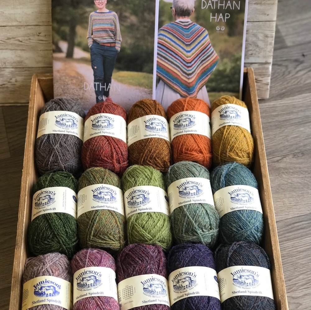 15 shade Dathan Jumper/Hap Yarn Pack - Colour Combo #6 Autumn Days