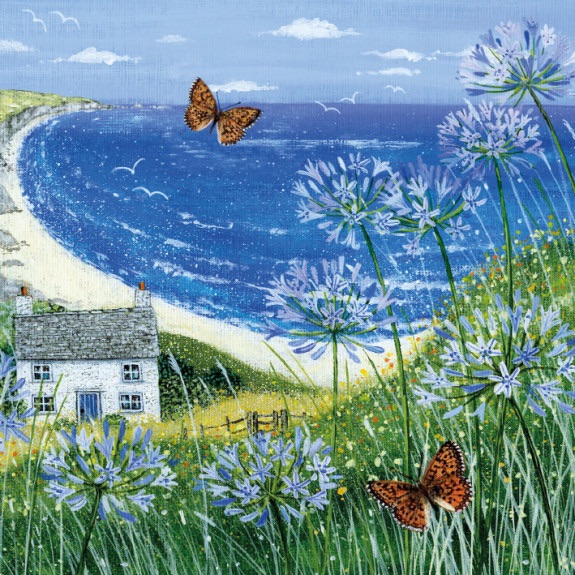 ***NEW*** Coast & Country Agapanthus Seaview Card