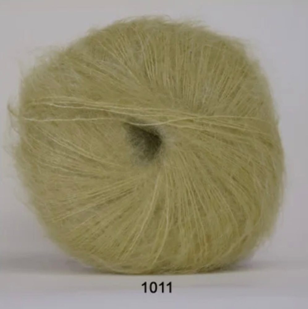 Hjertegarn Silk & Kid Mohair lace 25g - 1011 pale green