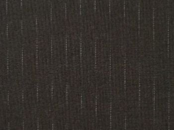 Polyester Wool, grey with pale blue stripe. BW0012
