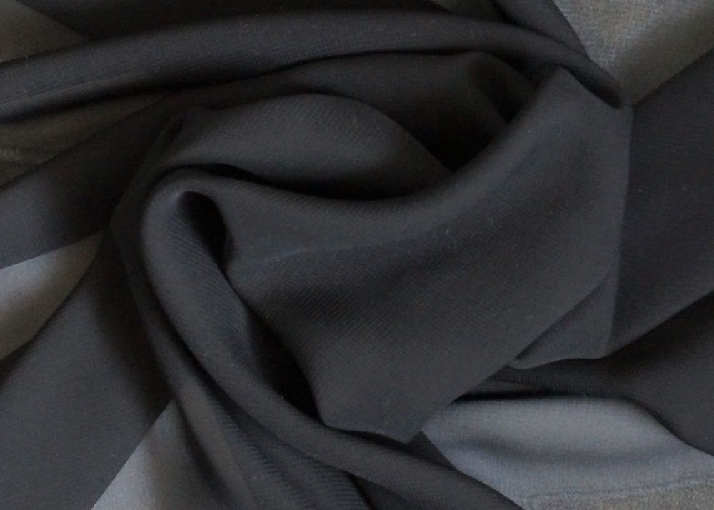  Black Polyester Chiffon, PL0075